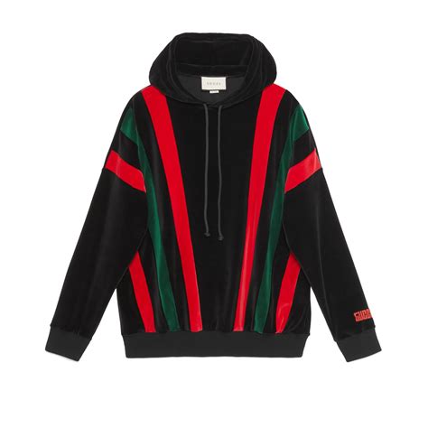 chenille hooded sweatshirt gucci|Gucci sweatpants for men.